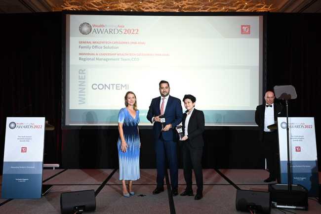 Contemi Wins Best ‘Family Office Solution’ and ‘CEO’ Award at WealthBriefingAsia Awards 2022
