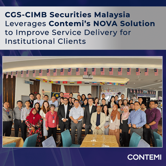 CGS-CIMB Securities Malaysia Leverages Contemi’s NOVA Solution to Improve Service Delivery